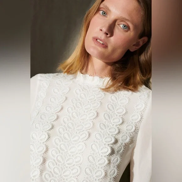 NWT The Fold London Ameria blouse in ivory - Picture 2 of 5